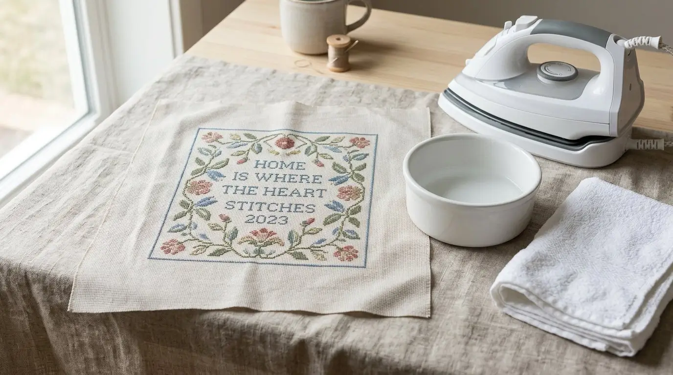 How to Wash and Iron Cross Stitch Before Framing: A Safe Finishing Guide - Image 1