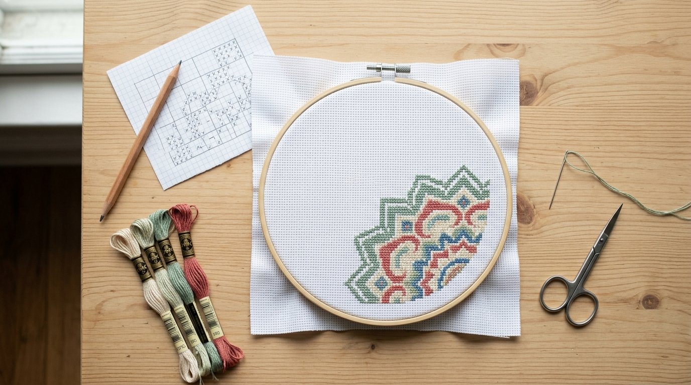 How to Keep Your Place in a Cross Stitch Chart Without Losing Track - Image 1