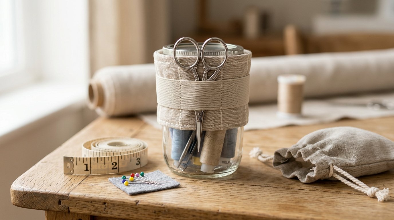 Make an Ort Jar and Scissor Caddy: Easy Tutorial for Stitchers - Image 1