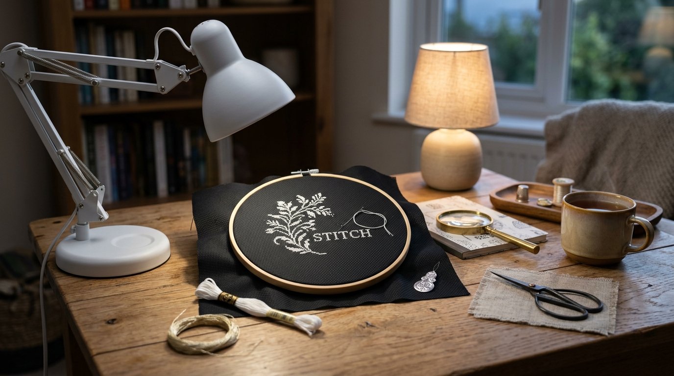 Tips for Cross Stitching on Black Fabric Without Eye Strain or Miscounts - Image 1