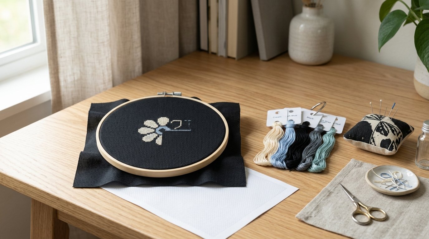 Tips for Cross Stitching on Black Fabric Without Eye Strain or Miscounts - Image 2