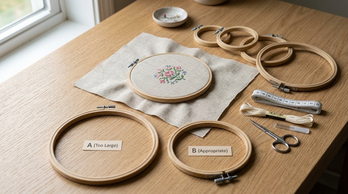 How to Use Faux Wood Hoops for Cross Stitch and Embroidery Projects - Image 2