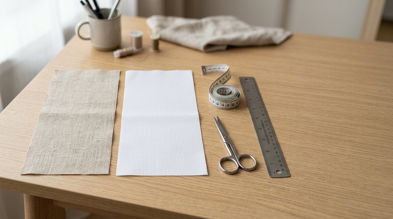 How to Prepare the Edges of Linen and Aida for Stitching - Image 1