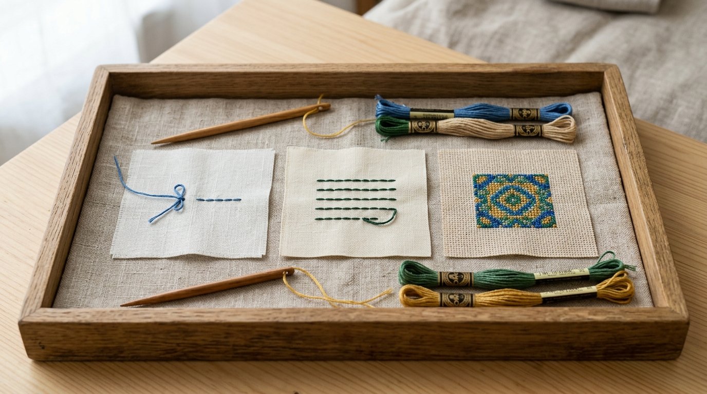 How to Use the Loop Method to Start Cross Stitch or Embroidery Neatly - Image 2
