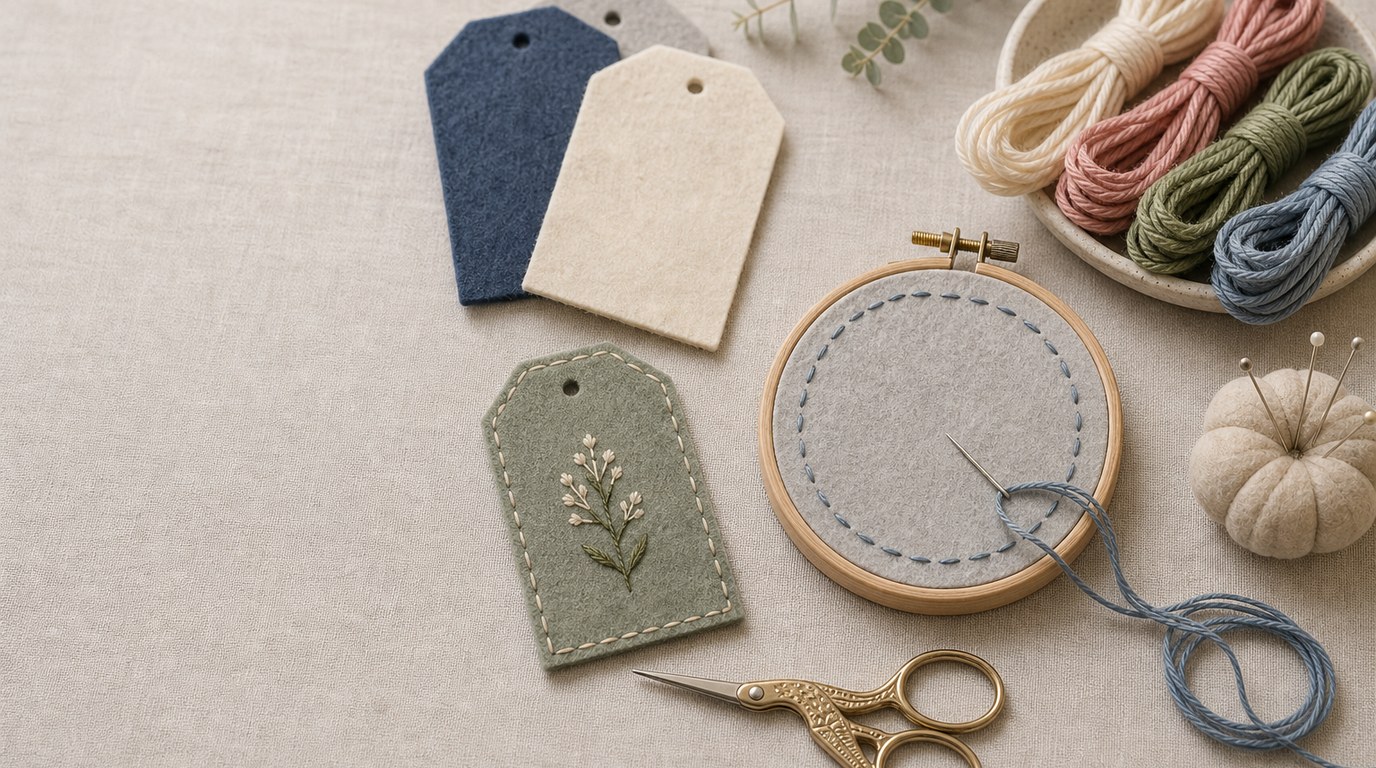 Felt Tags: How to Make Embroidered Labels for Crafts - Image 1