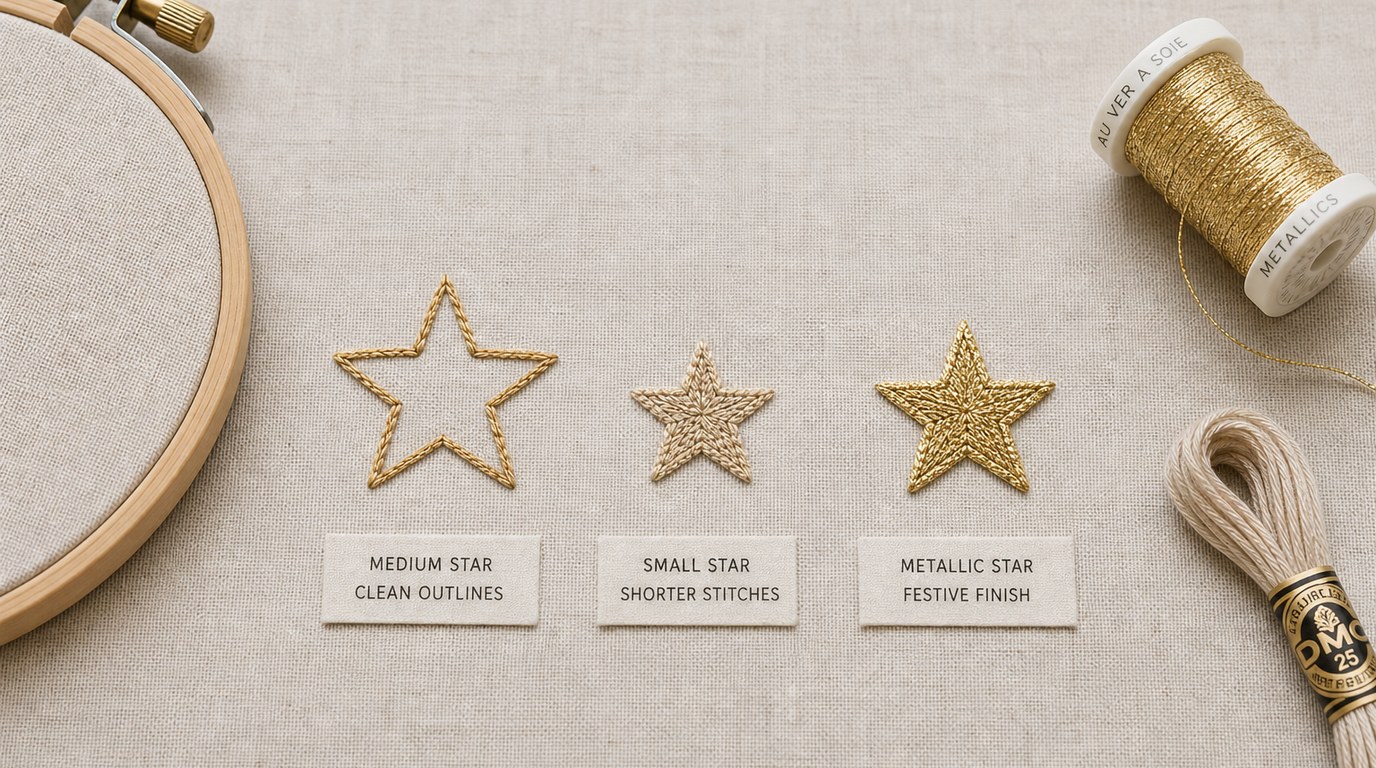 How to Backstitch a Star: Beginner Embroidery Step-by-Step Guide - Image 2