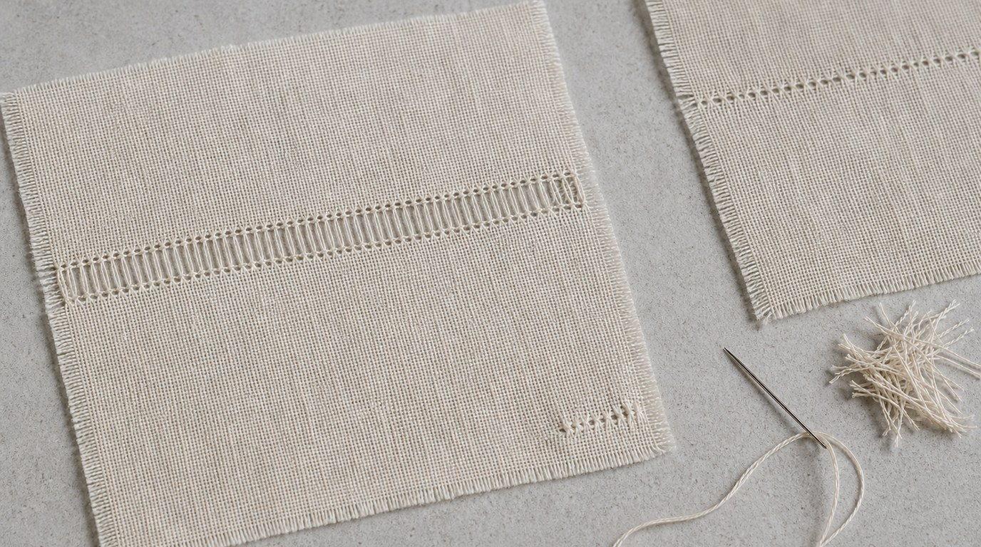 Drawn Thread Work: Beginner Techniques, Tools, and Simple Border Ideas - Image 2