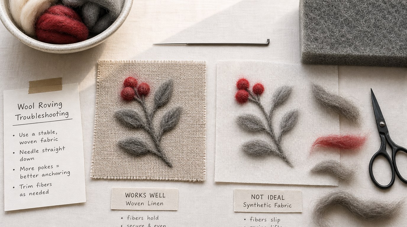 Learn How to Do Modern Embroidery With Wool Roving: Beginner Tutorial - Image 2