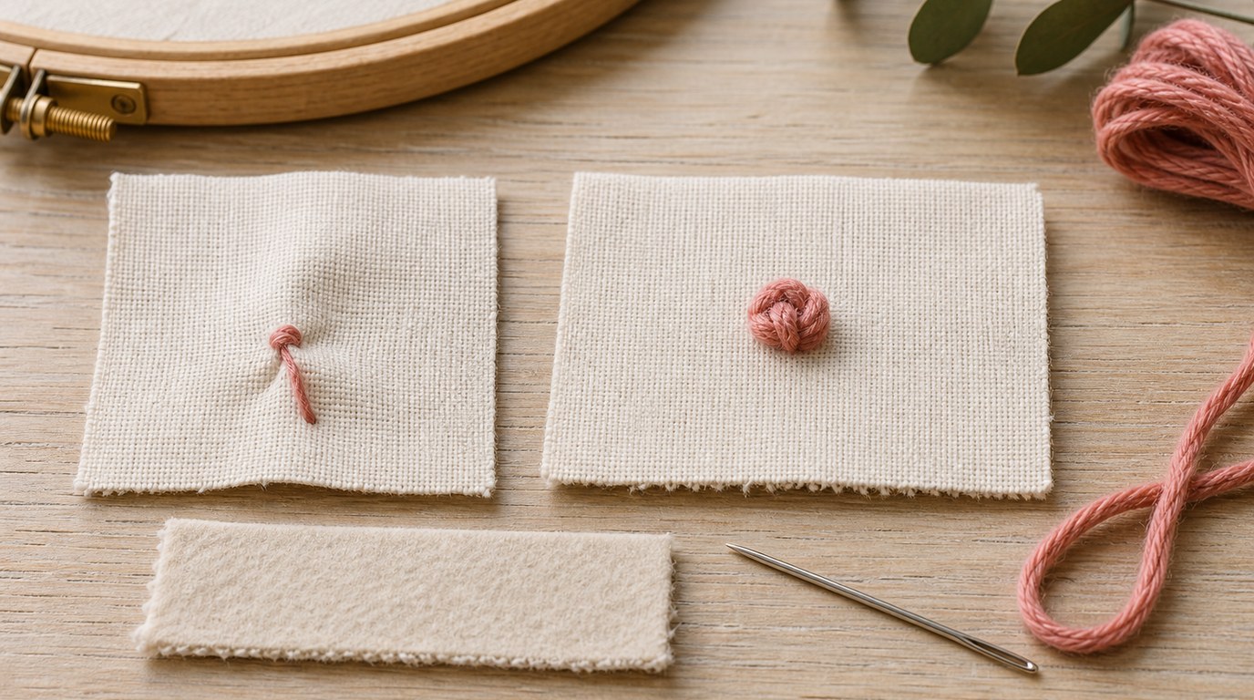 Learn How to Stitch Chunky French Knots With Yarn: Step-by-Step Tutorial - Image 2
