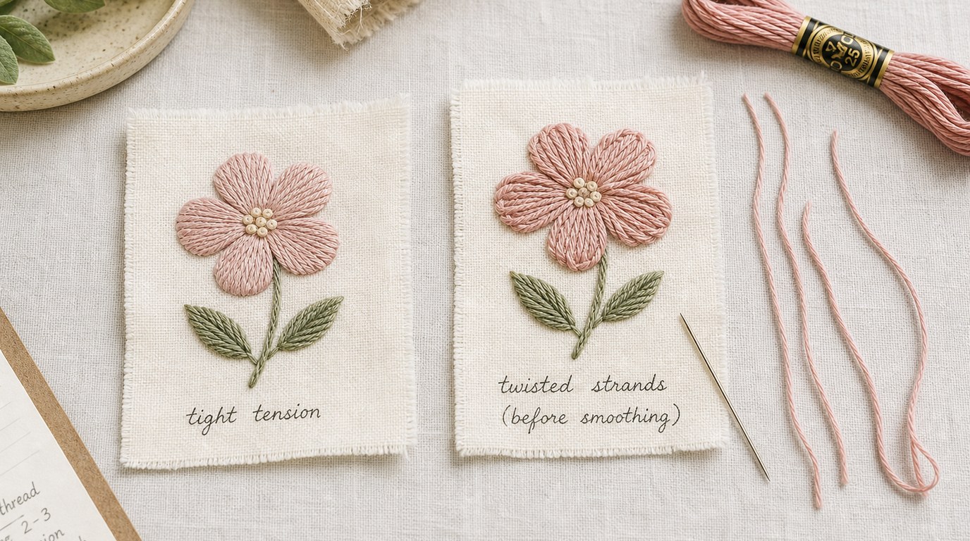 Learn How to Do Modern Embroidery Thread Bundle Flowers: Step-by-Step Tutorial - Image 2